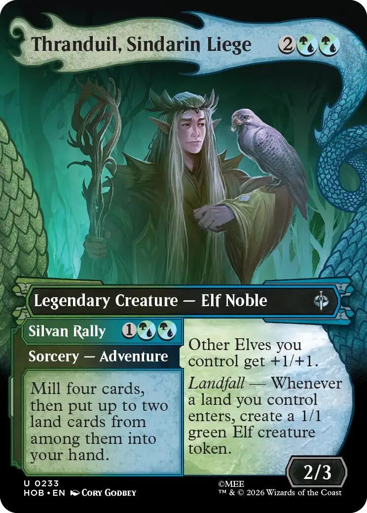 Image for Thranduil, Sindarin Liege (Showcase) (233) (The Hobbit) (HOB) - Magic: The Gathering