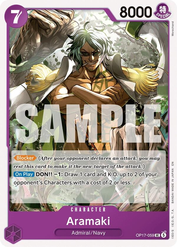 Image for Aramaki (OP17-059) (The World's Strongest Warriors) (OP17) - One Piece Card Game