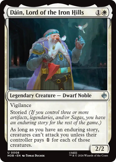 Image for Dain, Lord of the Iron Hills (8) (The Hobbit) (HOB) - Magic: The Gathering