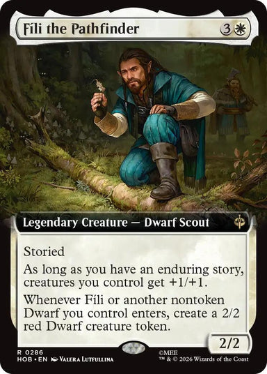Image for Fili the Pathfinder (Extended Art) (286) (The Hobbit) (HOB) - Magic: The Gathering