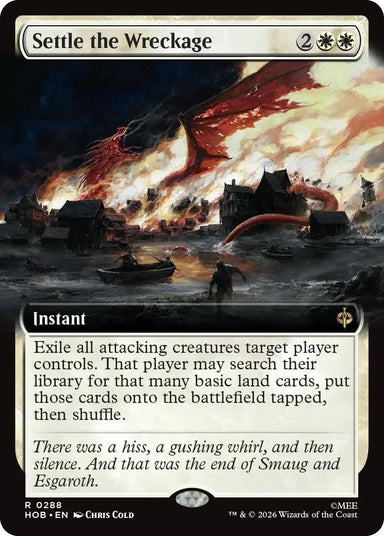 Image for Settle the Wreckage (Extended Art) (288) (The Hobbit) (HOB) - Magic: The Gathering