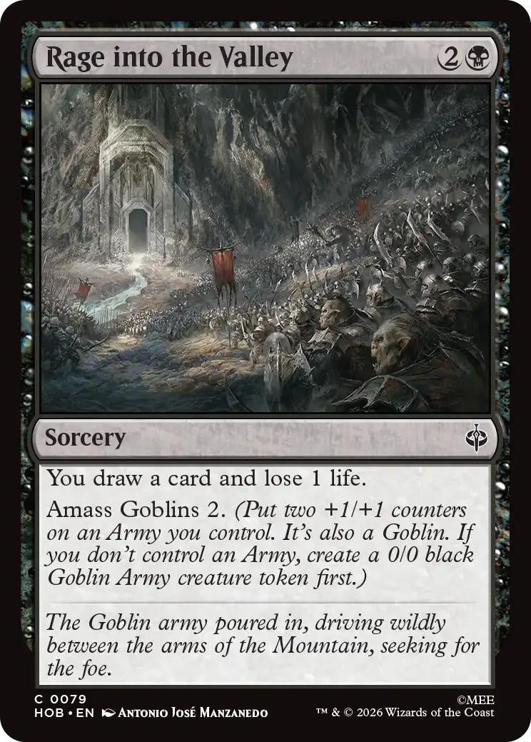 Image for Rage into the Valley (79) (The Hobbit) (HOB) - Magic: The Gathering
