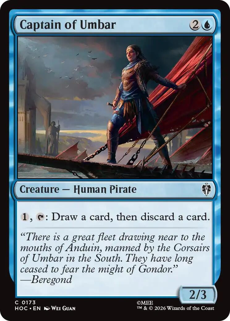 Image for Captain of Umbar (173) (The Hobbit: Eternal-Legal) (HOC) - Magic: The Gathering