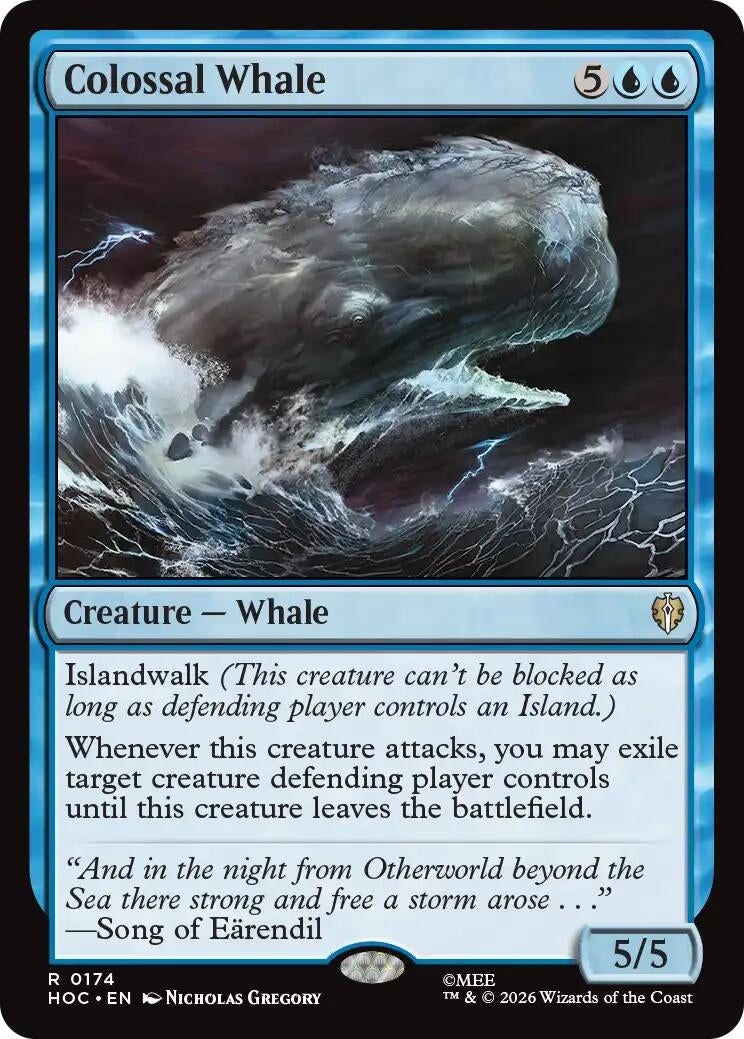 Image for Colossal Whale (174) (The Hobbit: Eternal-Legal) (HOC) - Magic: The Gathering