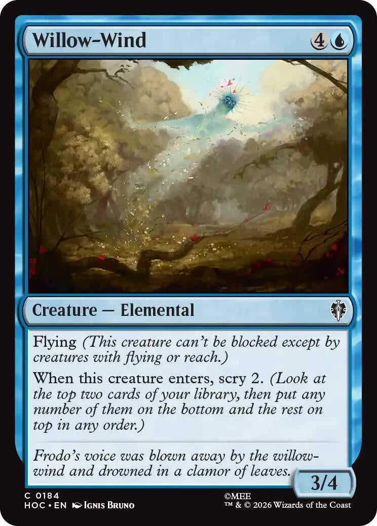 Image for Willow-Wind (184) (The Hobbit: Eternal-Legal) (HOC) - Magic: The Gathering