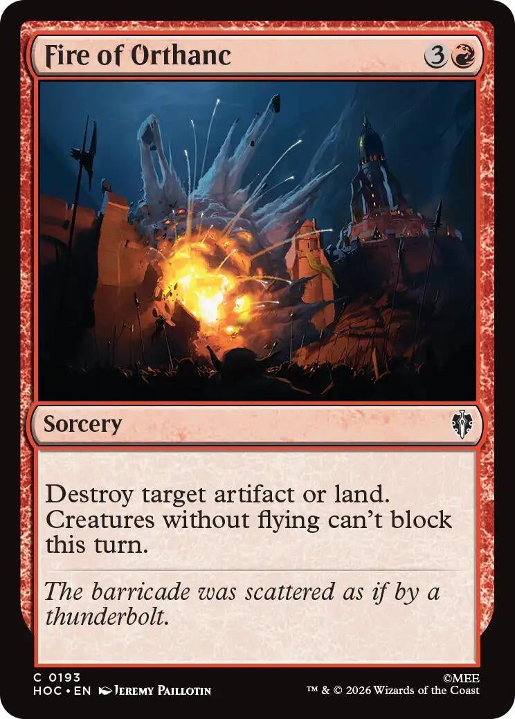 Image for Fire of Orthanc (193) (The Hobbit: Eternal-Legal) (HOC) - Magic: The Gathering