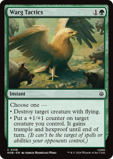 Image for Warg Tactics (139) (The Hobbit) (HOB) - Magic: The Gathering