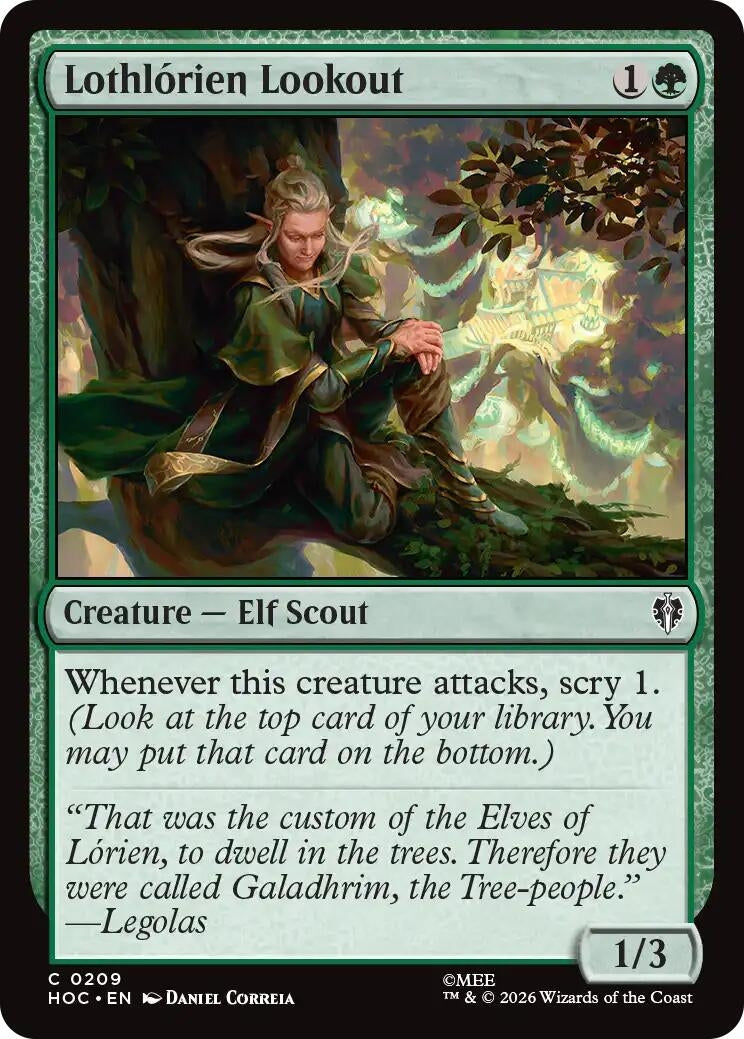 Image for Lothlorien Lookout (209) (The Hobbit: Eternal-Legal) (HOC) - Magic: The Gathering
