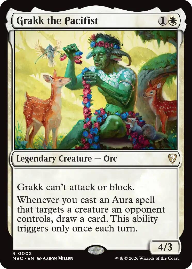 Image for Grakk the Pacifist (2) (Mystery Booster Commander Edition) (MBC) - Magic: The Gathering