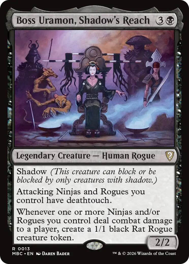 Image for Boss Uramon, Shadow's Reach (13) (Mystery Booster Commander Edition) (MBC) - Magic: The Gathering