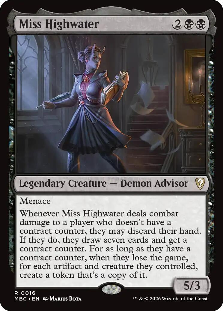 Image for Miss Highwater (16) (Mystery Booster Commander Edition) (MBC) - Magic: The Gathering