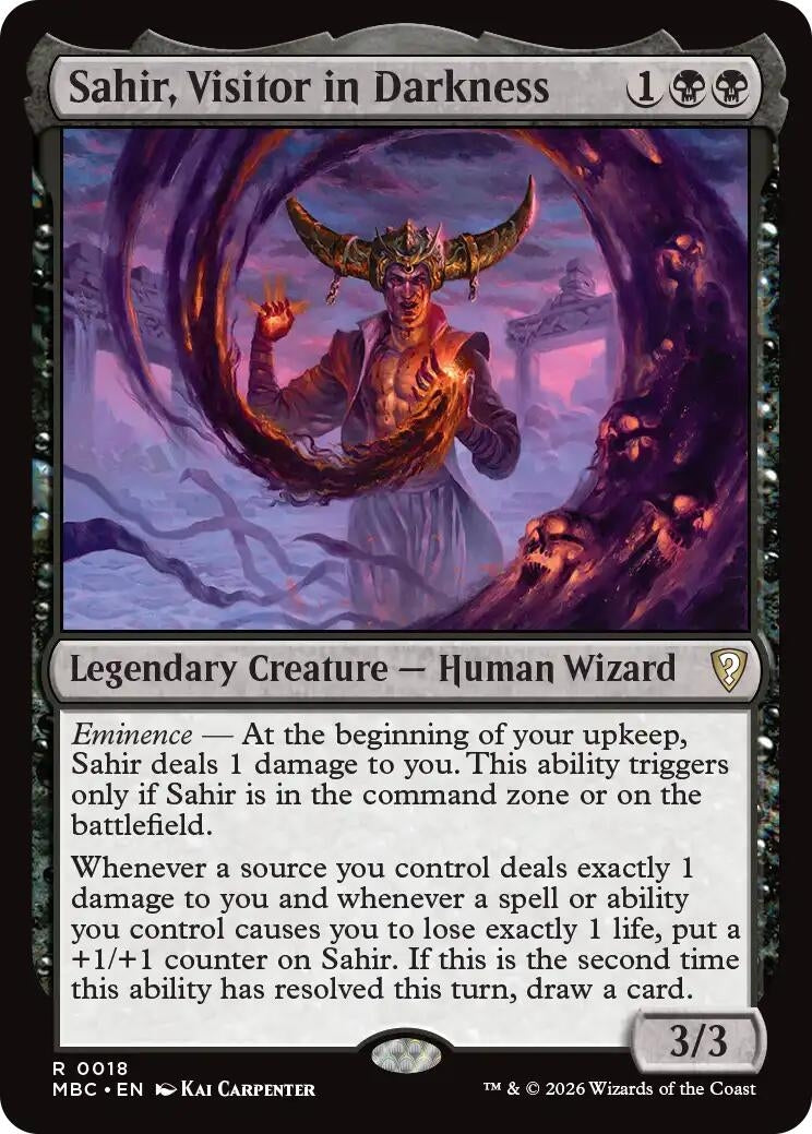 Image for Sahir, Visitor in Darkness (18) (Mystery Booster Commander Edition) (MBC) - Magic: The Gathering