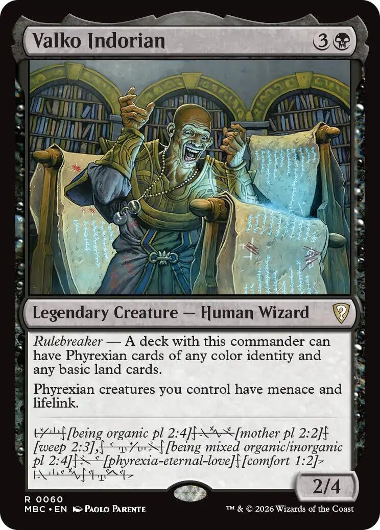 Image for Valko Indorian (60) (Mystery Booster Commander Edition) (MBC) - Magic: The Gathering