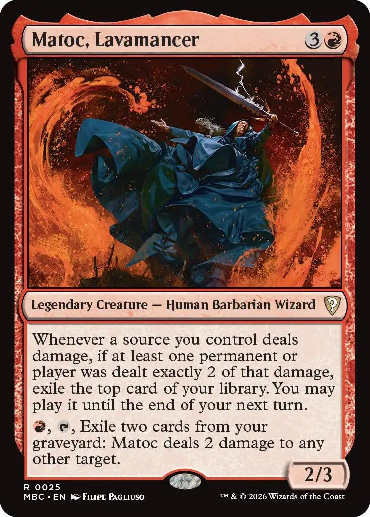 Image for Matoc, Lavamancer (25) (Mystery Booster Commander Edition) (MBC) - Magic: The Gathering
