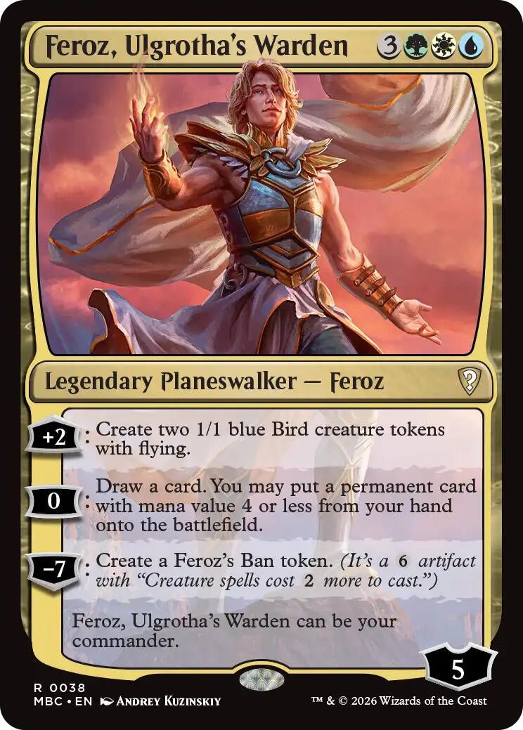 Image for Feroz, Ulgrotha's Warden (38) (Mystery Booster Commander Edition) (MBC) - Magic: The Gathering