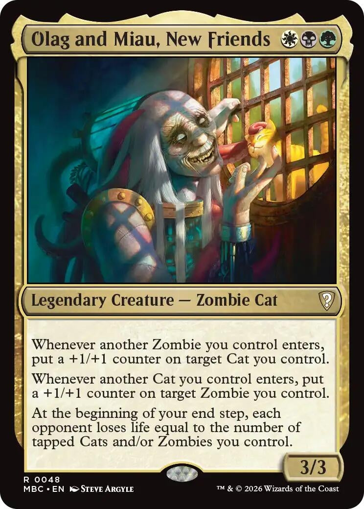 Image for Olag and Miau, New Friends (48) (Mystery Booster Commander Edition) (MBC) - Magic: The Gathering