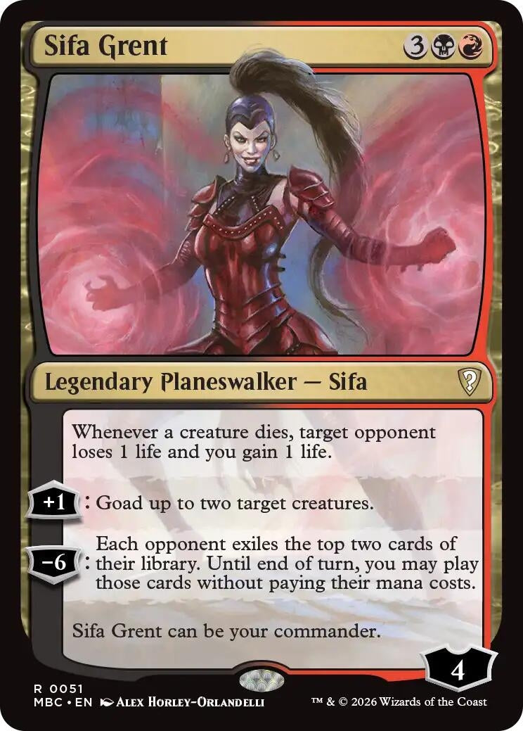 Image for Sifa Grent (51) (Mystery Booster Commander Edition) (MBC) - Magic: The Gathering