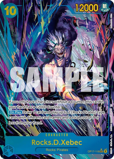 Image for Rocks.D.Xebec (118) (Alternate Art) (OP17-118) (The World's Strongest Warriors) (OP17) - One Piece Card Game