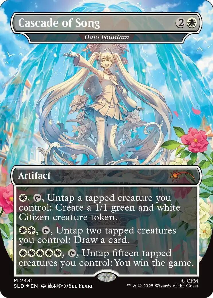 Image for Cascade of Song - Halo Fountain (2431) (Secret Lair Drop Series) (SLD) - Magic: The Gathering