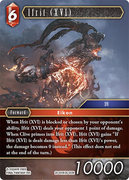 Image for Ifrit (XVI) (29-001R/26-003R) (Blissful Eternity) (29) - Final Fantasy TCG