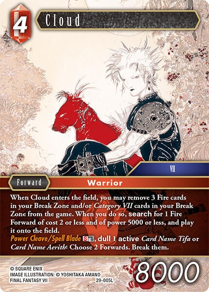 Image for Cloud (29-005L) (Blissful Eternity) (29) - Final Fantasy TCG