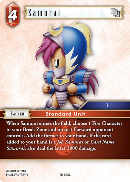 Image for Samurai (29-006C) (Blissful Eternity) (29) - Final Fantasy TCG