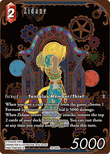 Image for Zidane (Full Art) (29-008L) (Blissful Eternity) (29) - Final Fantasy TCG