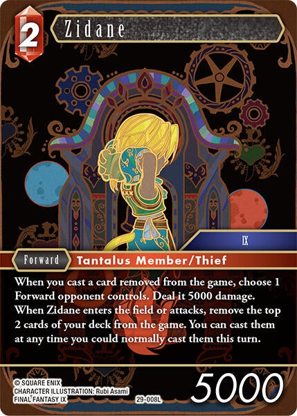 Image for Zidane (29-008L) (Blissful Eternity) (29) - Final Fantasy TCG