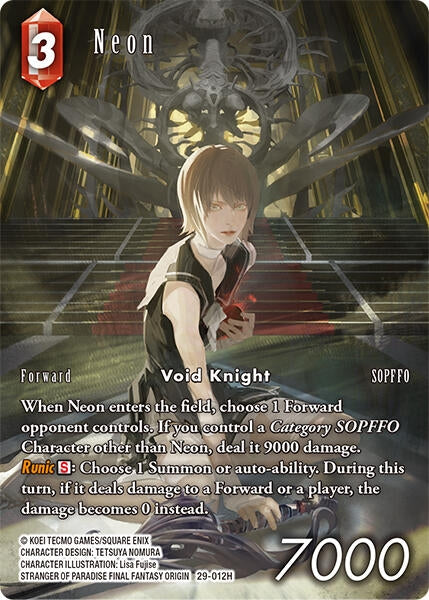Image for Neon (Full Art) (29-012H) (Blissful Eternity) (29) - Final Fantasy TCG
