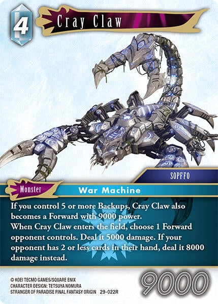 Image for Cray Claw (29-022R) (Blissful Eternity) (29) - Final Fantasy TCG