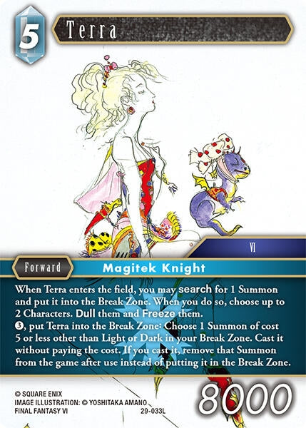 Image for Terra (29-033L) (Blissful Eternity) (29) - Final Fantasy TCG