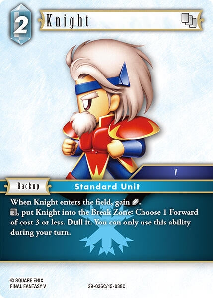 Image for Knight (29-036C/15-038C) (Blissful Eternity) (29) - Final Fantasy TCG