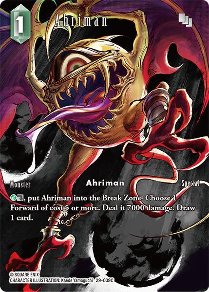 Image for Ahriman (Full Art) (29-039C) (Blissful Eternity) (29) - Final Fantasy TCG