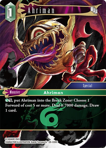 Image for Ahriman (29-039C) (Blissful Eternity) (29) - Final Fantasy TCG