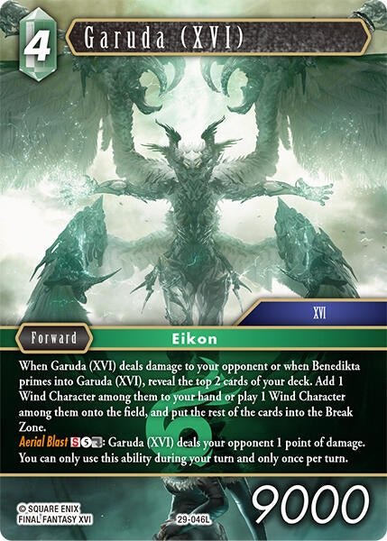Image for Garuda (XVI) (29-046L) (Blissful Eternity) (29) - Final Fantasy TCG