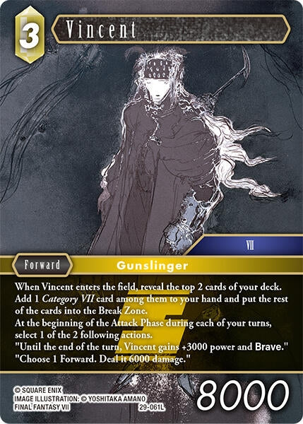 Image for Vincent (29-061L) (Blissful Eternity) (29) - Final Fantasy TCG