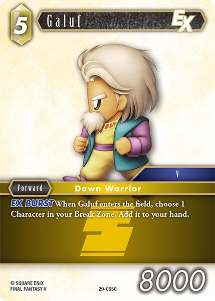 Image for Galuf EX (29-065C) (Blissful Eternity) (29) - Final Fantasy TCG