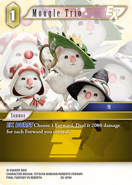 Image for Moogle Trio EX (29-074H) (Blissful Eternity) (29) - Final Fantasy TCG