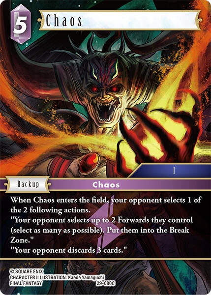 Image for Chaos (29-080C) (Blissful Eternity) (29) - Final Fantasy TCG