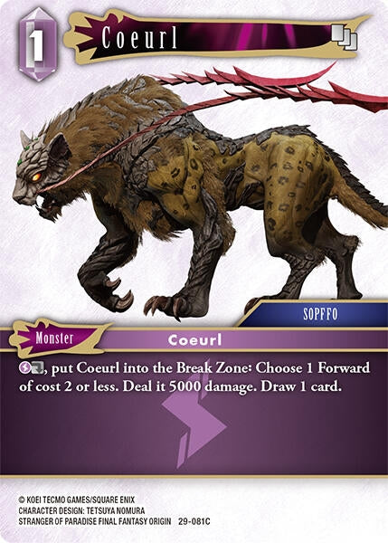 Image for Coeurl (29-081C) (Blissful Eternity) (29) - Final Fantasy TCG