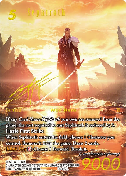 Image for Sephiroth (Signature) (29-087L) (Blissful Eternity) (29) - Final Fantasy TCG