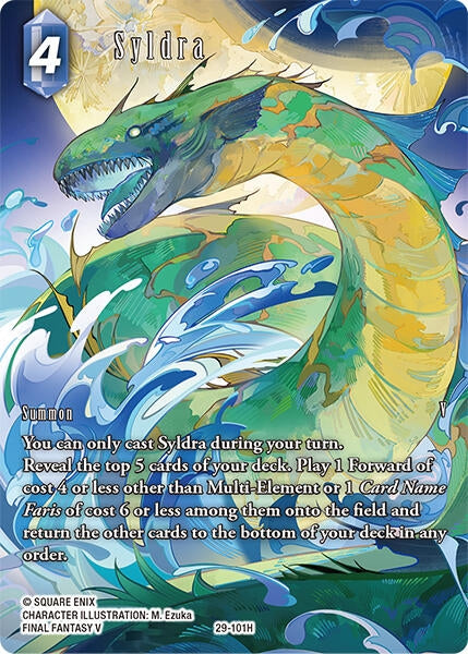 Image for Syldra (Full Art) (29-101H) (Blissful Eternity) (29) - Final Fantasy TCG