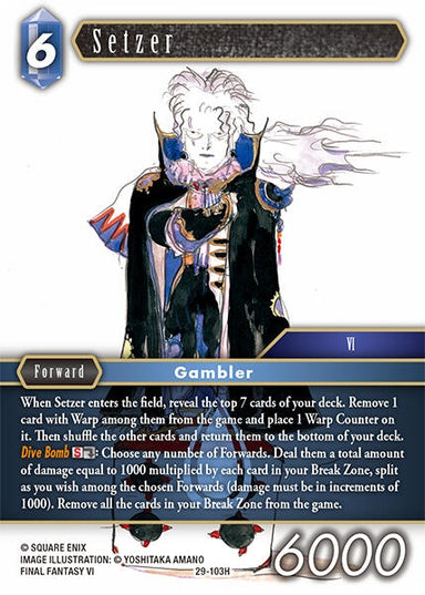 Image for Setzer (29-103H) (Blissful Eternity) (29) - Final Fantasy TCG