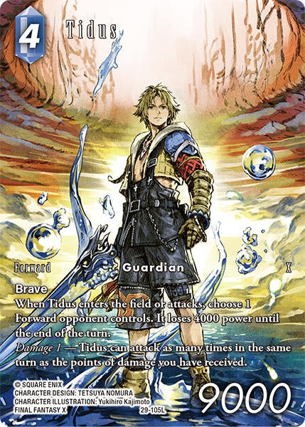Image for Tidus (Full Art) (29-105L) (Blissful Eternity) (29) - Final Fantasy TCG