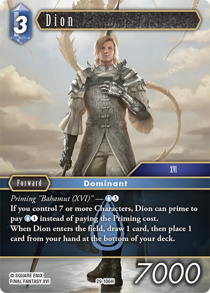 Image for Dion (29-106H) (Blissful Eternity) (29) - Final Fantasy TCG