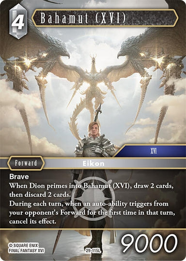 Image for Bahamut (XVI) (29-115L) (Blissful Eternity) (29) - Final Fantasy TCG