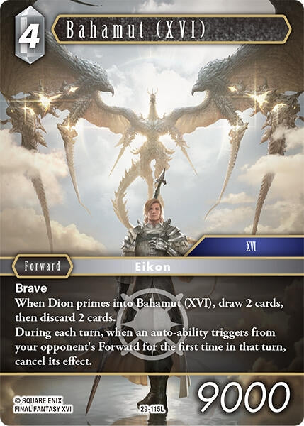 Image for Bahamut (XVI) (29-115L) (Blissful Eternity) (29) - Final Fantasy TCG