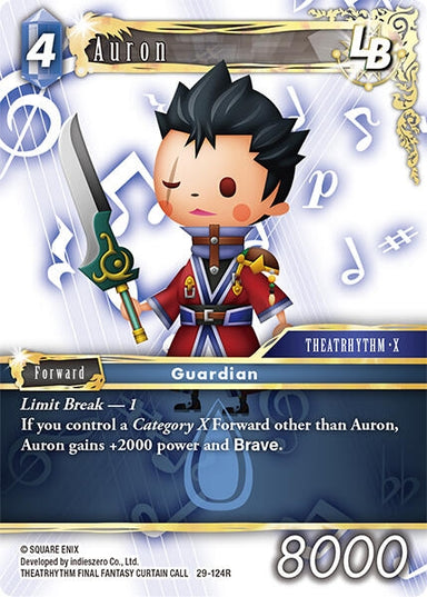 Image for Auron (29-124R) (Blissful Eternity) (29) - Final Fantasy TCG