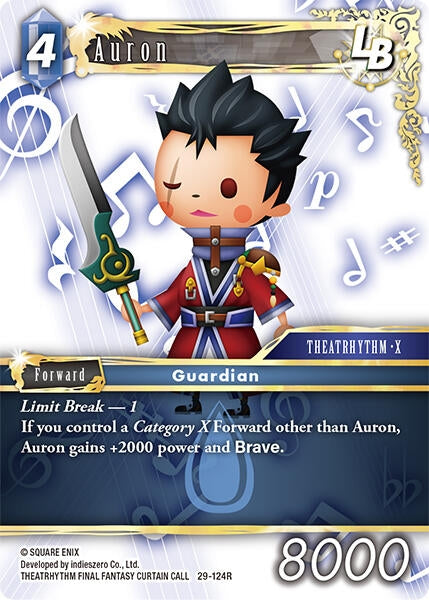 Image for Auron (29-124R) (Blissful Eternity) (29) - Final Fantasy TCG