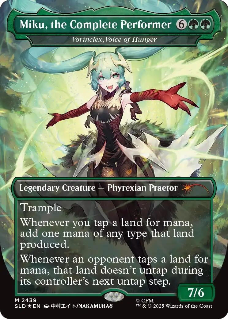 Image for Miku, the Complete Performer - Vorinclex, Voice of Hunger (2439) (Secret Lair Drop Series) (SLD) - Magic: The Gathering